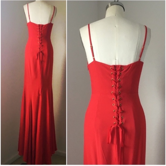 Reformation Dhalia Red Dress size 6 NWT N1162 - Picture 5 of 6